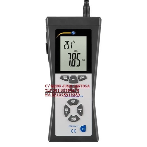 PCE VA11-ICA Portable Air Velocity Meters