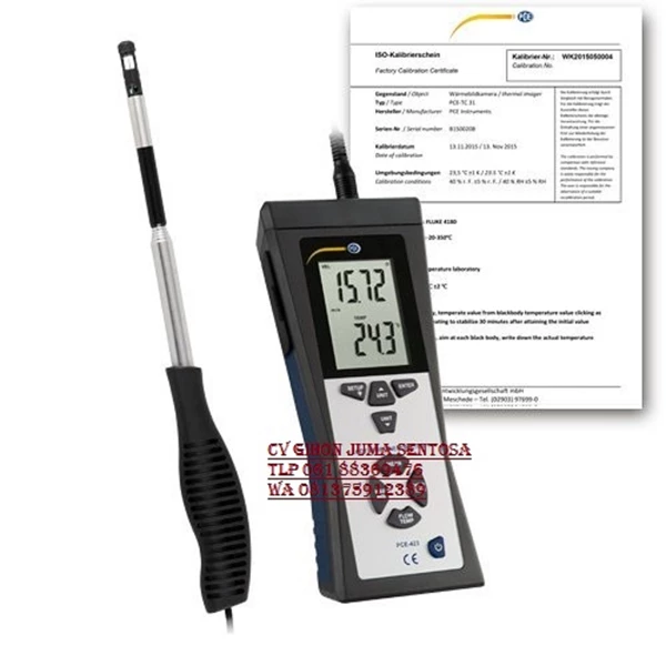 PCE 423-ICA Portable Air Velocity Meters