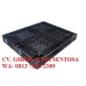 Pallet Plastik Nest Single Face Warna Hitam