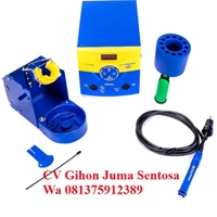 Hakko FM203 01  Dual Port Soldering Station with FM 2027 Soldering Iron