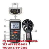 CFM/CMM Thermo-Anemometer with IR temperature DT-620