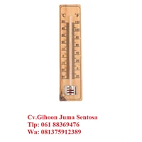 GEA Wood Indoor Outdoor Thermometer Size 20X4 cm