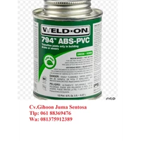 Weld-On 794 ABS-PVC Transitional Solvent Cement -1/2 pint/237ml -Green